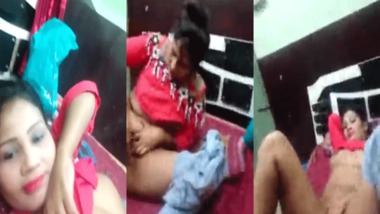 Desi slut nude MMS video captured by her client