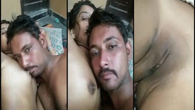 Nude Desi girl nippleÂ sucking and kissing with her lover
