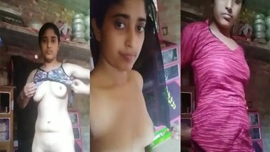 Desi Bangla village Girl Leaked Dressing Video
