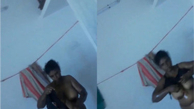 Man films video of Indian wife putting on clothes after taking a shower