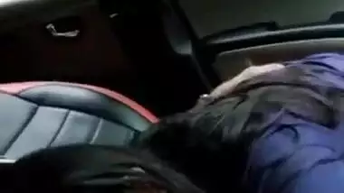Hot Mallu Babe Sucking Lover’s Penis In Car