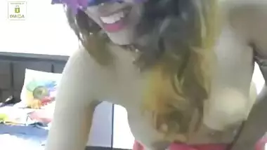 desi girl teasing with sexy striptease in a sexy bolly
