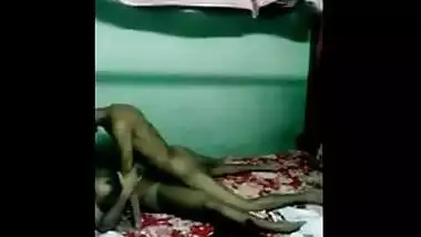 Desi sex video of a cute teen couple enjoying a home sex session