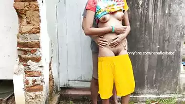 horny indian couple outdoor sex after clsses