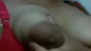 Exclusive- Cute Indian Girl Semmi Play With Her Big Boobs