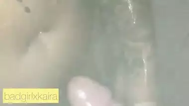Real INDIAN amateur prostitute sucks dick in shower