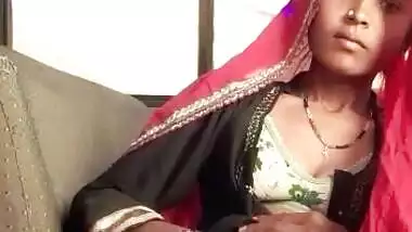 Sexy Desi Tribal girl masturbating pussy using brinjal