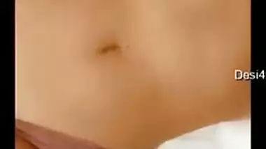 Desi webcam model calls a porn buddy to let him touch big titties