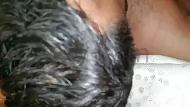 Indian hubby eating his whore wife iram's ass and pussy 