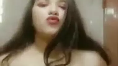 Naughty Bengali busty bitch teasing with her big milky boobs