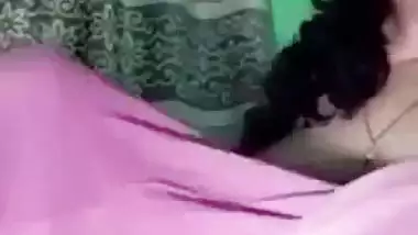 Indian girl moaning on video call sex fingering