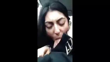 Tamil Slut Sucks White Dick in Car