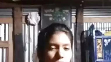 Bangladeshi cute girl showing her boobies