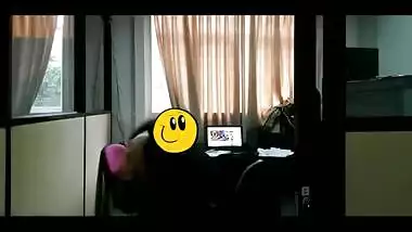 Office staff hidden cam capture hard hot video
