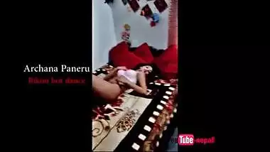 Archana Paneru hot dance in bikini