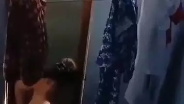 Spying Indian College Girl In Bathroom