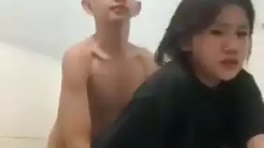 Young Lover Fucking in Bathroom