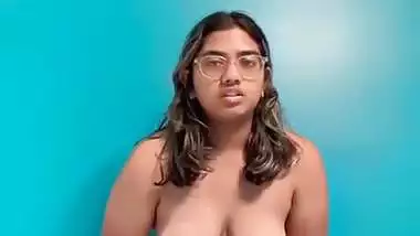 South Indian big boob girl records her HD nude MMS