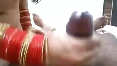 Hot Aunty Riding And Stroking Penis