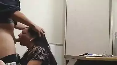 Milf Sucking Young Coworker at Workplace