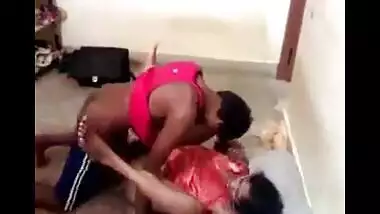 Tamil wife fucks lover while cuckold hubby watches