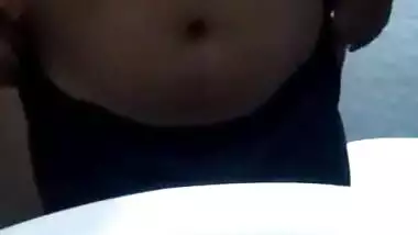 Big boobs sexy desi girl brushing and masturbating