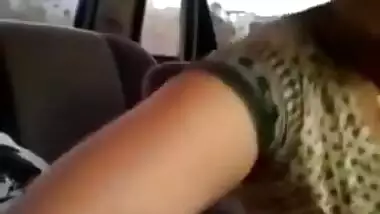 Cute girl in car