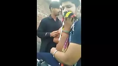 Indian village girl outdoor threesome sex video
