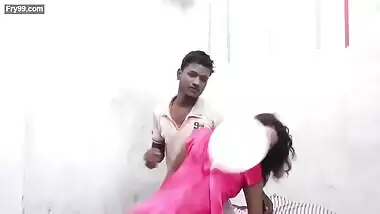 Hot young bhojpuri girls boob grab and groping song with young boy