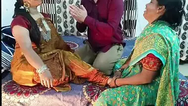 A mistress fucks a mother and her son in a desi threesome