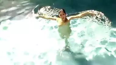 Sunny Leone pool