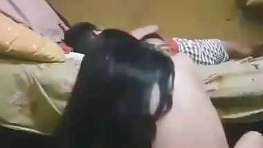 A mother rides a dick beside her son in Nepali sex