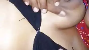 indian wife boob pressing