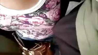 touching boobs with dick in bus 