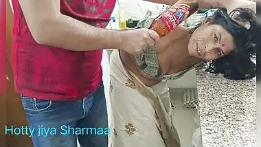 Maid fucking Indian porn sex with house owner