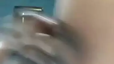 Horny girl fingering wet pussy