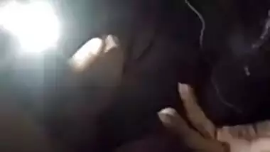 Desi woman flaunts her XXX body parts by lantern light for sex partner