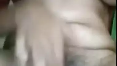 Indian female spreads her legs exposing sex pussy and XXX jugs