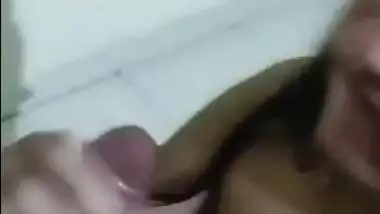Cheating desi wife sucking cock of her hubbys friend