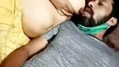 Student licks nipples of submissive Desi teacher who gives XXX handjob