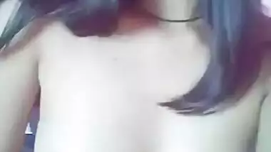 Cute Slim Indian Girl Showing Hairy Pussy