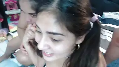 Hot threesome Nepali sex video of nasty friends