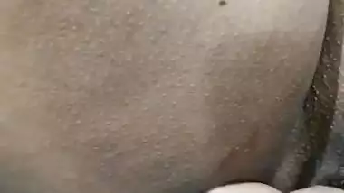 South indian bhabhi showing her wet pussy with her cum