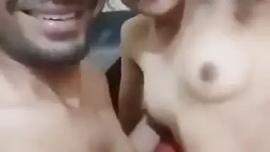 A girl fucks her BF for the first time in Tamil sex video