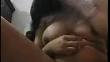 Indian housewife masturbating her pussy with her fingers