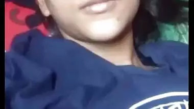 Cute Bangladeshi girl boob show on video call