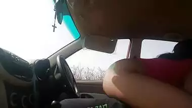 Outdoor Sex Coupes Fucking Hard In Car Parked Close To Nature On Hill Top