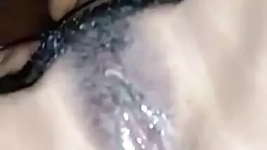 Indian girl masturbating her pink pussy hard