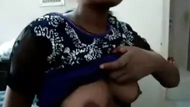 Small-tittied XXX Indian female allows man to touch her sex boobs