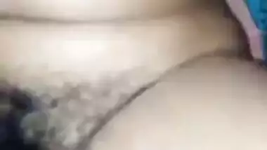 Hairy pussy Bhabhi enjoying sex at night